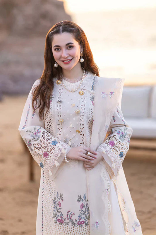 VL836 Chikenkari Qalamkar Embroidered Dhanak Three Piece
