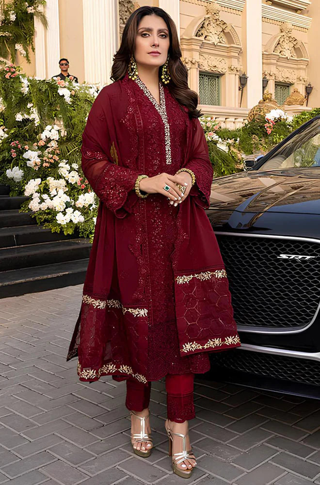 SUMMER 3 Piece Unstitched Heavy Embroidered Lawn Suit - VL1295