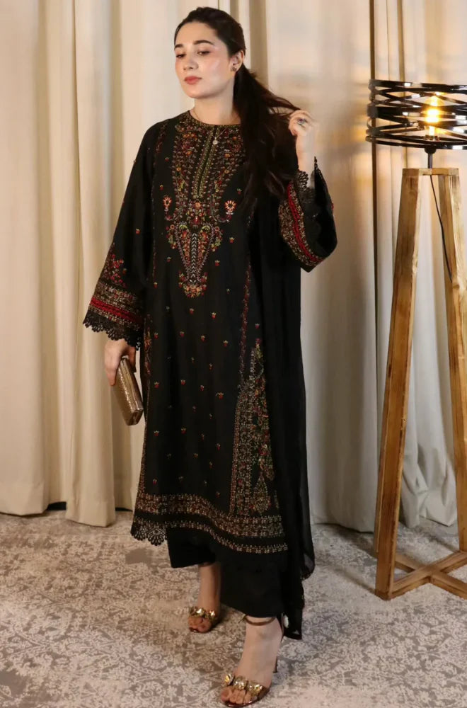 Zara Shahjahan - 3PC Lawn Embroidered Suit - VL1195