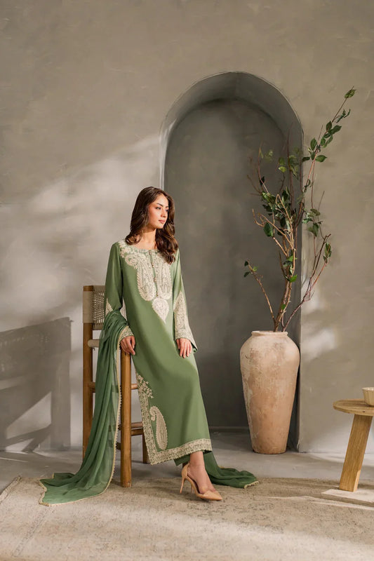 Mirana - Summer 3PC Lawn Embroidered Suit - VL1296