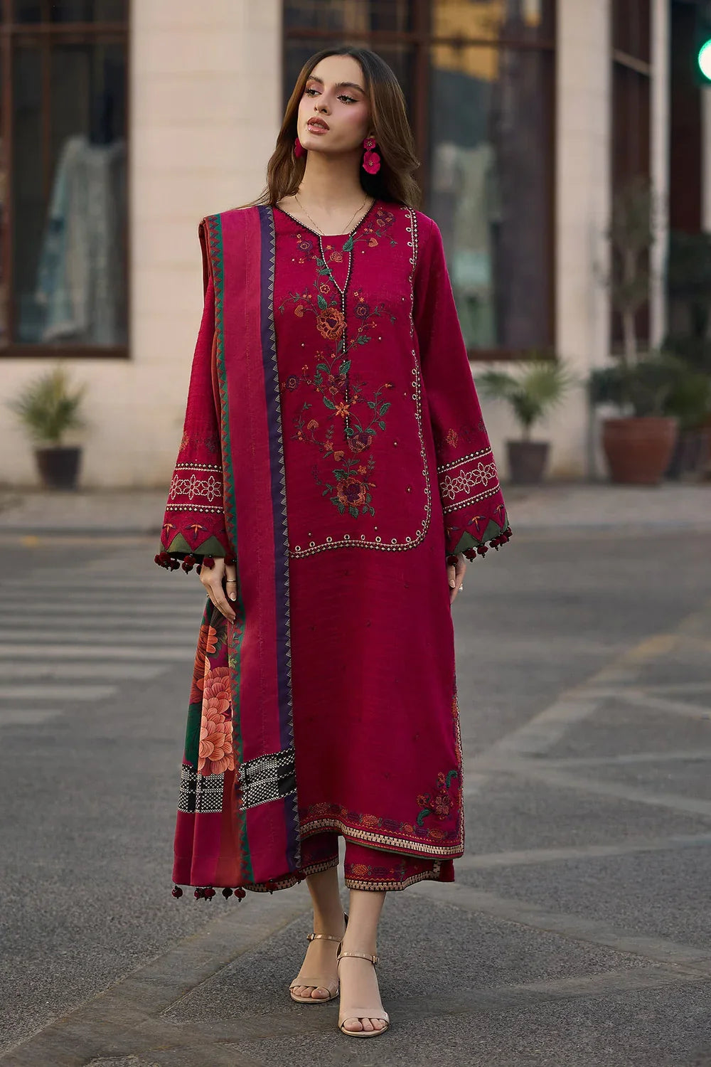Zara Shahjahan - Lawn 3PC Embroidered Suit - VL1312