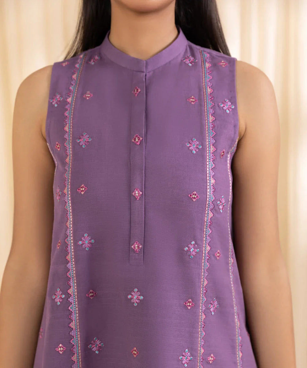 Sapphire - Winter 3PC Dhanak Embroidered Suit - VL1246