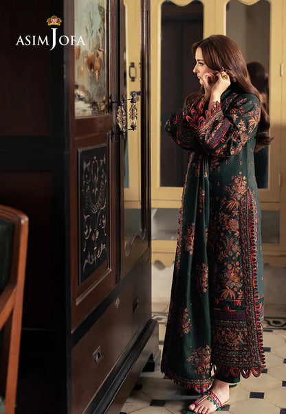 Asim Jofa, unstitched 3 piece Lawn sequence embroidered suit - VL1248