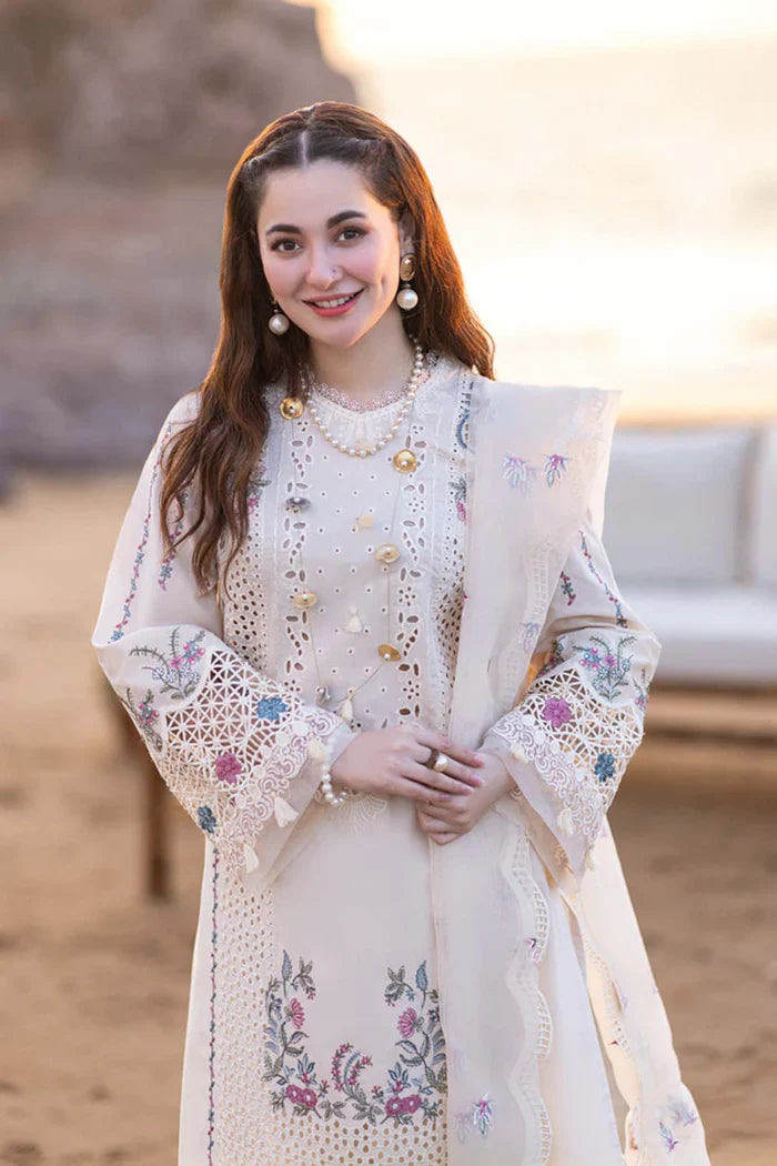 VL836 Chikenkari Qalamkar Embroidered Dhanak Three Piece