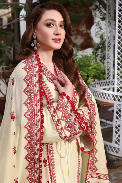 Asim Jofa - Winter 3PC Dhanak Embroidered Suit - VL1173