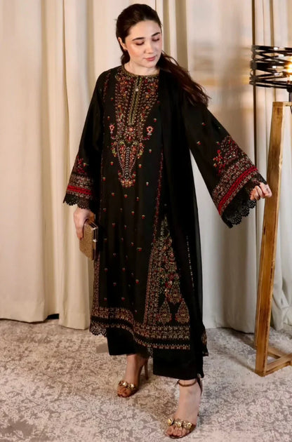 Zara Shahjahan - 3PC Lawn Embroidered Suit - VL1195