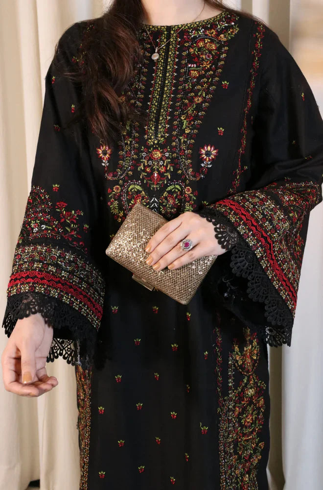 Zara Shahjahan - 3PC Lawn Embroidered Suit - VL1195