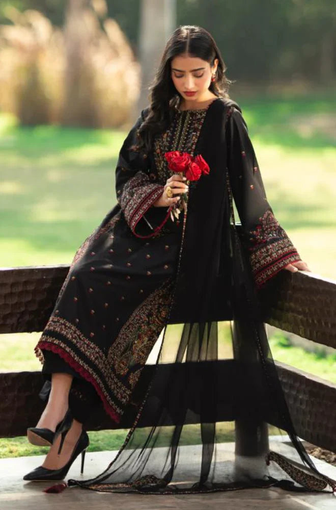 Zara Shahjahan - 3PC Lawn Embroidered Suit - VL1195