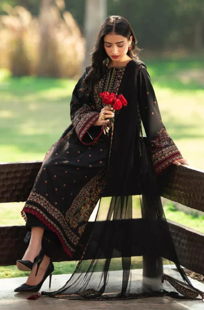 Zara Shahjahan - 3PC Lawn Embroidered Suit - VL1195