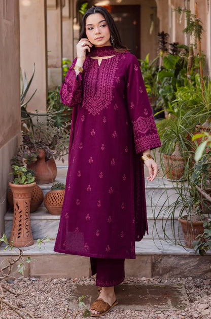 Batik - Summer 3PC Lawn Embroidered Suit - VL1299