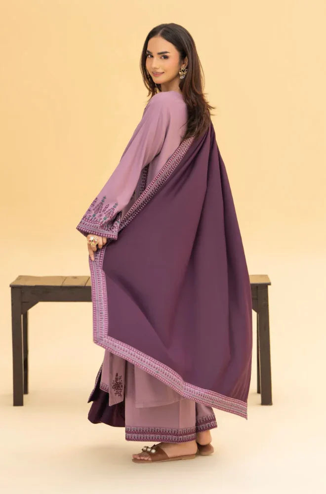 Izel - Winter 3PC Dhanak Embroidered Suit - VL1242