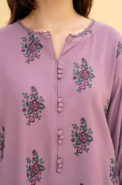 Izel - Winter 3PC Dhanak Embroidered Suit - VL1242