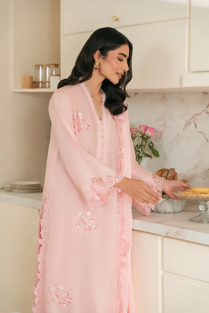 Nisa, Lawn 3.piece embroidered Summer suit with Orgenza dupatta - VL1311