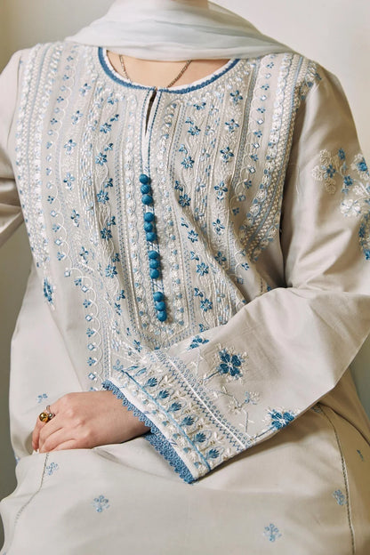 ZaraShahJahan - 3PC LAWN EMBROIDERED SHIRT WITH CHIFFON PRINTED DUPATTA VL1314