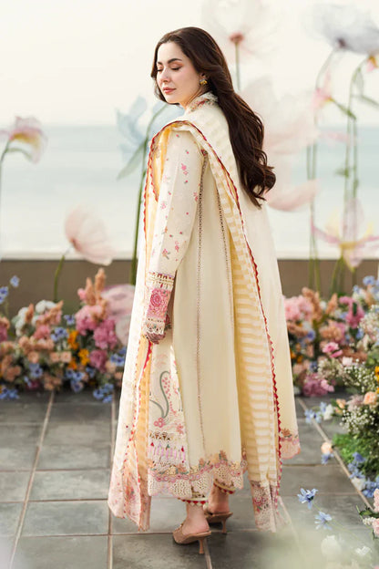 Qalamkaar 3PC Unstitched Lawn Embroidered ChickenKari - VL1297