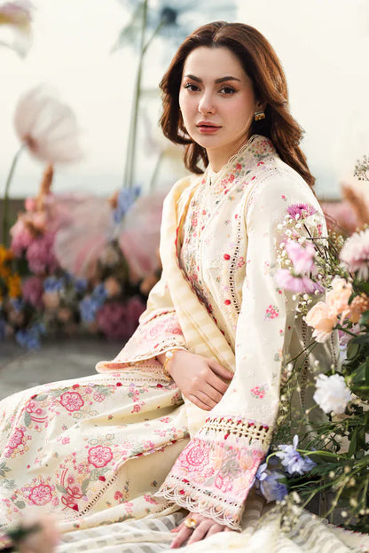 Qalamkaar 3PC Unstitched Lawn Embroidered ChickenKari - VL1297