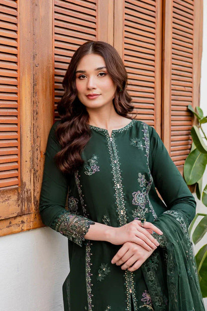 Batik, unstitched 3 piece embroidered summer suit. VL894