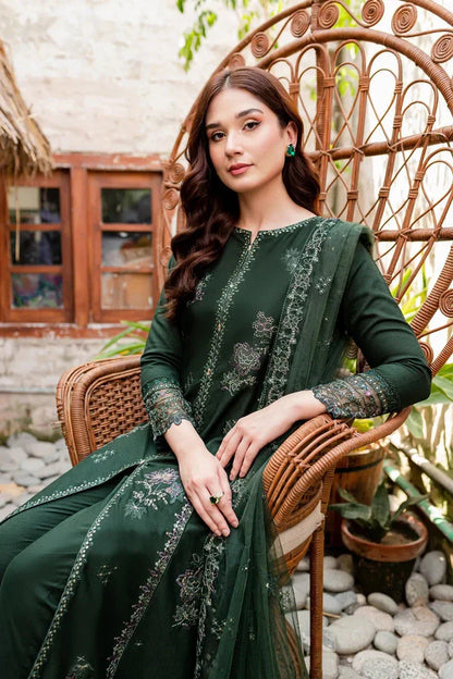 Batik, unstitched 3 piece embroidered summer suit. VL894