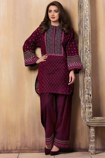 Lajwanti 2Pc Embroidered Lawn Suite With Fully Embroidered trouser & Patches. VL415