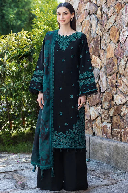 Bareeze 3-Piece Embroidered Lawn Dress Design with Chiffon Printed Dupatta - VL1298