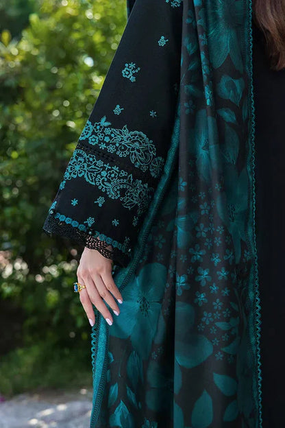 Bareeze 3-Piece Embroidered Lawn Dress Design with Chiffon Printed Dupatta - VL1298