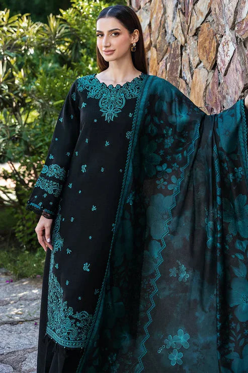 Bareeze 3-Piece Embroidered Lawn Dress Design with Chiffon Printed Dupatta - VL1298