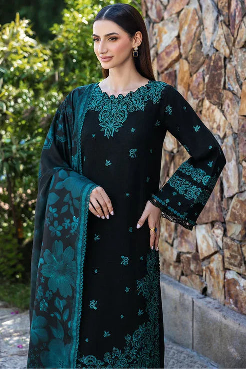 Bareeze 3-Piece Embroidered Lawn Dress Design with Chiffon Printed Dupatta - VL1298