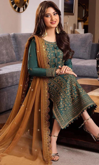 Asim Jofa - 3PC Lawn Embroidered Suit VL536/2