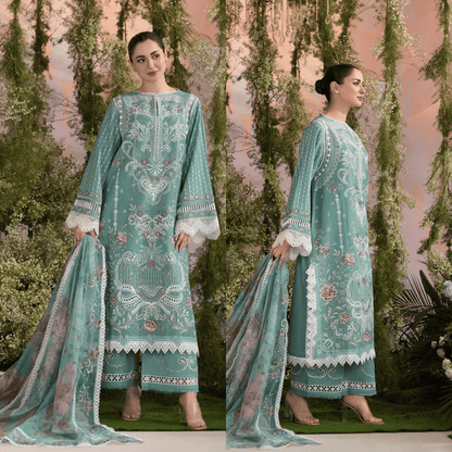 Sobia Nazir - Summer 3PC Lawn ChickenKari Embroidered Suit - VL1294