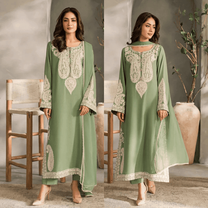 Mirana - Summer 3PC Lawn Embroidered Suit - VL1296