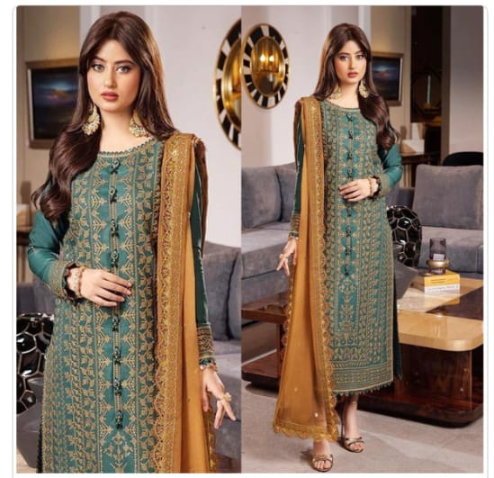 Asim Jofa - 3PC Lawn Embroidered Suit VL536/2