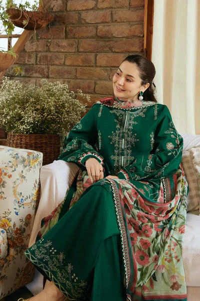 3PC LAWN EMBROIDERED SHIRT WITH MONAR PRINTED DUPATTA VL880