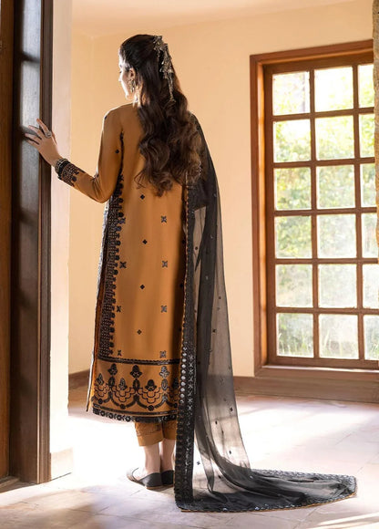 VL607 Asim Jofa, unstitched 3 piece embroidered summer suit