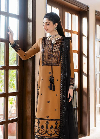 VL607 Asim Jofa, unstitched 3 piece embroidered summer suit
