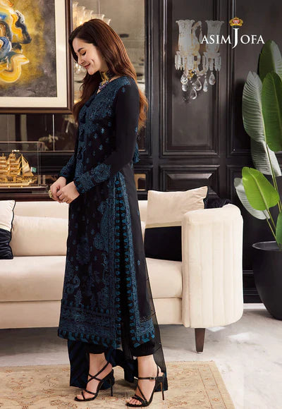 VL792 Asim Jofa, unstitched 3 piece embroidered Lawn summer suit