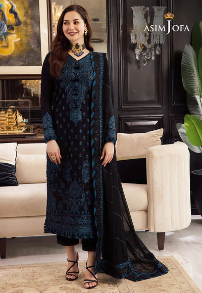 VL792 Asim Jofa, unstitched 3 piece embroidered Lawn summer suit