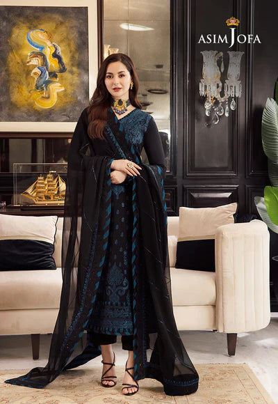VL792 Asim Jofa, unstitched 3 piece embroidered Lawn summer suit