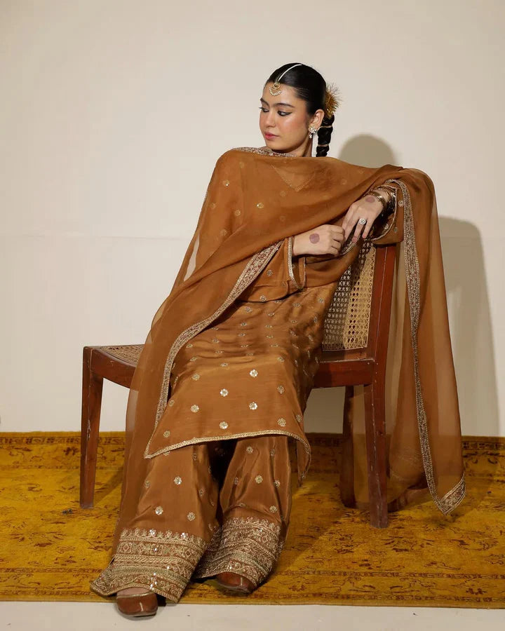 Dyot, unstitched 3 piece embroidered summer suit. VL896